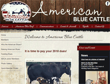 Tablet Screenshot of americanbluecattle.org